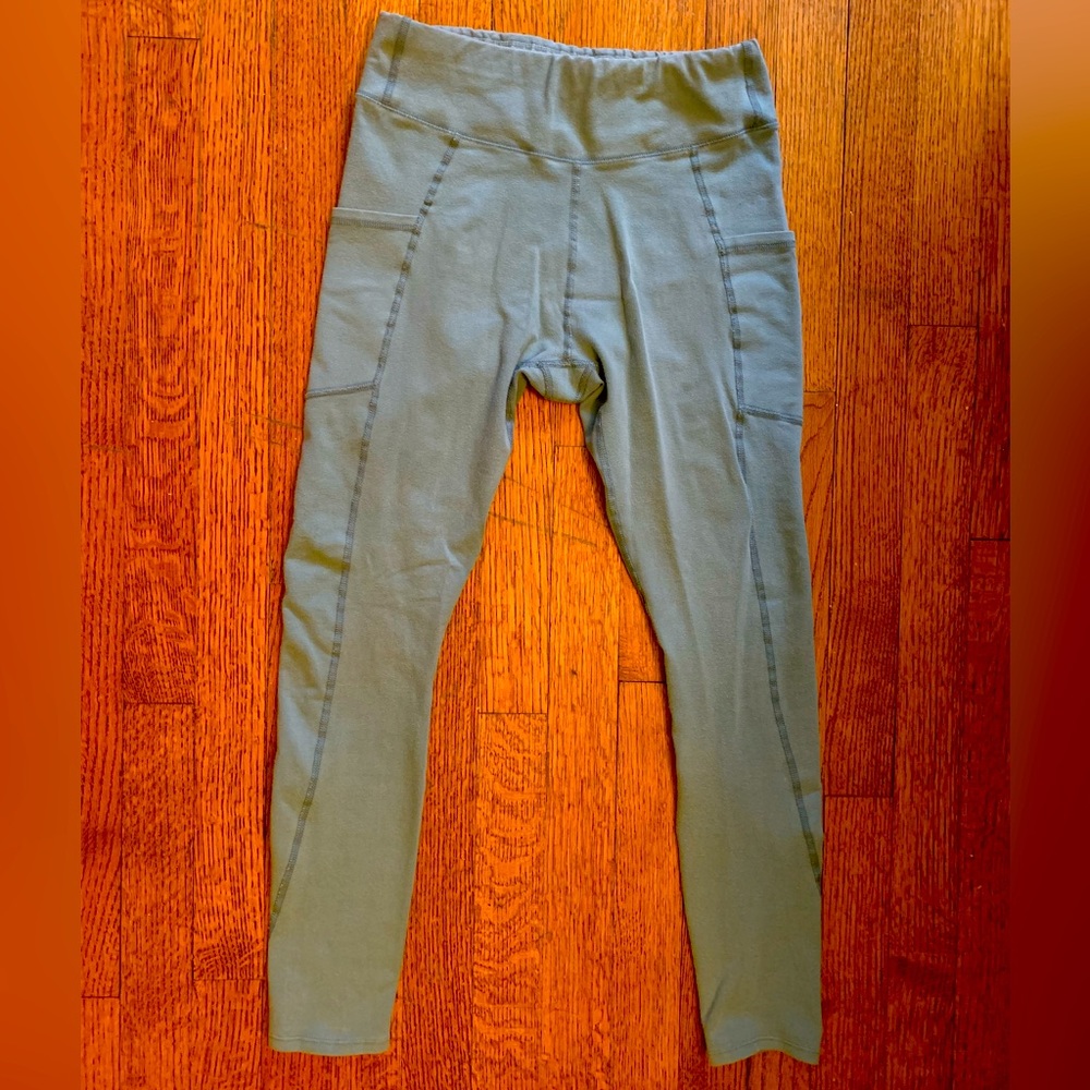 Pact Organic Small Teal Pocket Leggings